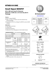 NTND31015NZ - Small Signal MOSFET