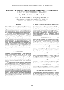 ROOM IMPULSE RESPONSE VARIATION DUE TO THERMAL