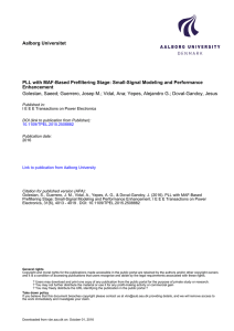 Aalborg Universitet PLL with MAF-Based Prefiltering Stage: Small