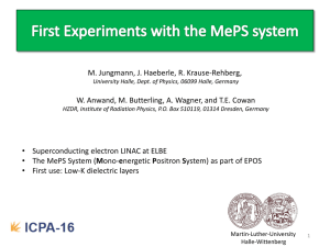 First Experiments with the MePS system