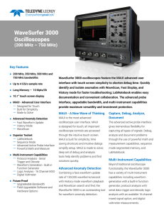 WaveSurfer 3000 Oscilloscopes (200 MHz