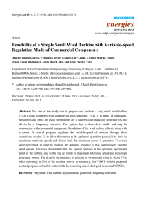 Feasibility of a Simple Small Wind Turbine with Variable
