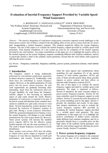 Evaluation of Inertial Frequency Support Provided by Variable