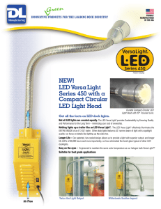 LED Versa Light Series 450 Product Brochure