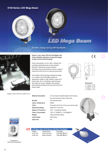 Durable, energy saving LED floodlights