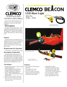 LED Blast Light - Clemco Industries Corp.