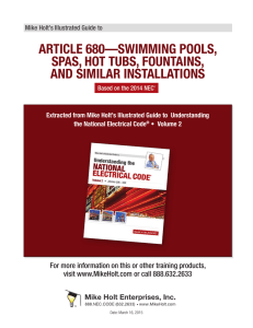 Article 680—Swimming Pools, Spas, Hot Tubs, Fountains, and Similar