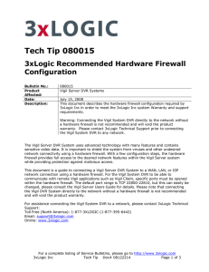 TT_080015 3xLogic Recommended Hardware Firewall