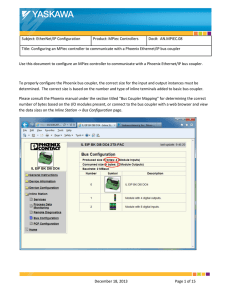 Subject: EtherNet/IP Configuration Product: MPiec Controllers Doc