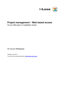 Project management – Web based access