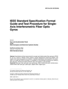 IEEE Std 952-1997, IEEE Standard Specification Format