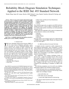 Reliability Block Diagram Simulation Techniques Applied to