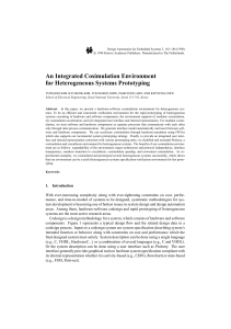 An Integrated Cosimulation Environment for Heterogeneous