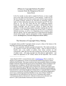 Is Copyright Reform Possible Final