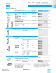 Siemens 3RV19011E Datasheet