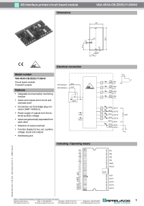 AS Interface printed circuit board module VAA