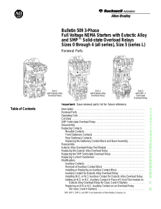 509-6.0: Bulletin 509 3-Phase Full Voltage NEMA Starters