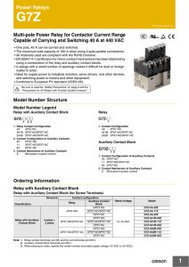 G7Z-4A-20Z DC24 Datasheet