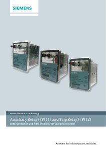 Auxiliary Relay (7PJ11) and Trip Relay (7PJ12)