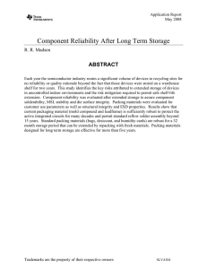 Componet Relability after long term storage