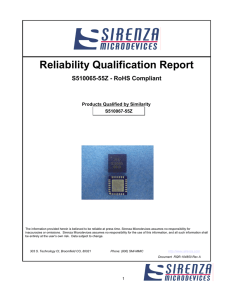 Reliability Qualification Report