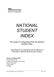 Guide to integrating with the National Student Index