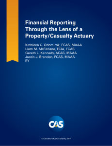 Financial Reporting Through the Lens of a Property/Casualty Actuary
