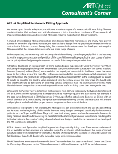 AKS - A Simplified Keratoconic Fitting Approach
