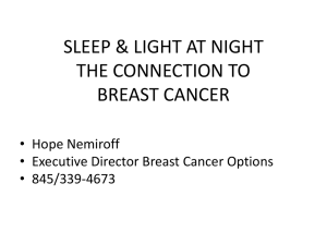 sleep, light at night breast cancer