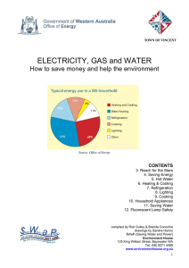 ELECTRICITY, GAS and WATER