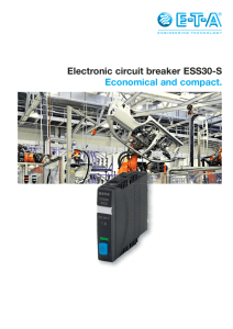 Electronic circuit breaker ESS30-S Economical and compact.