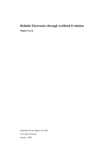 Reliable Electronics through Artificial Evolution