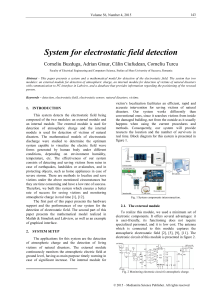 System for electrostatic field detection