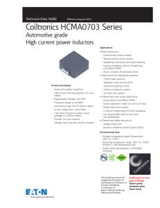Coiltronics HCMA0703 Series