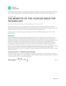 The Benefits of the Coupled Inductor Technology - Tutorial