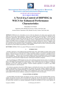 A Novel dq Control of DDPMSG in WECS for Enhanced