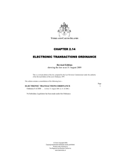 Electronic Transactions