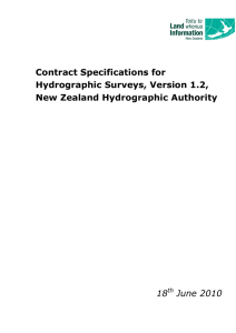 LINZ Contract Specifications for Hydrographic Surveys Version 1.2
