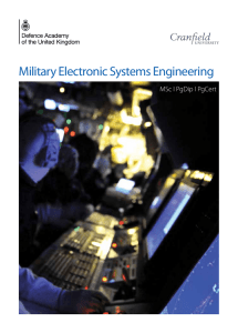 Military Electronic Systems Engineering