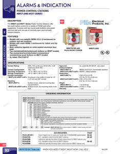 MNST and MST1 Series Catalog Page