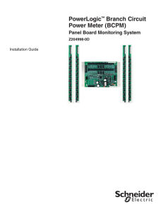 PowerLogic™ Branch Circuit Power Meter (BCPM)
