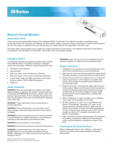 Branch Circuit Monitor