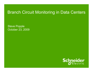 Branch Circuit Monitoring in Data Centers