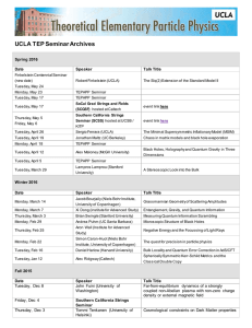 UCLA TEP Seminar Archives