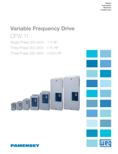 Variable Frequency Drive CFW 11