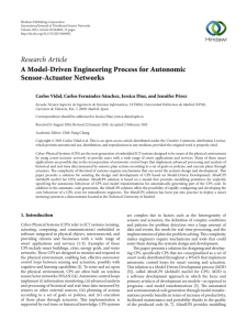 A Model-Driven Engineering Process for Autonomic Sensor