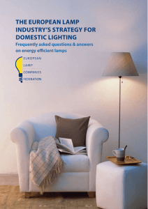 the european lamp industry`s strategy for domestic