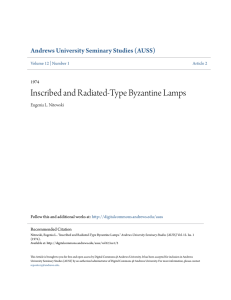 Inscribed and Radiated-Type Byzantine Lamps