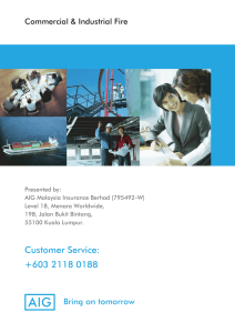 Policy Wording - Insurance from AIG in Malaysia