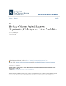 The Rise of Human Rights Education